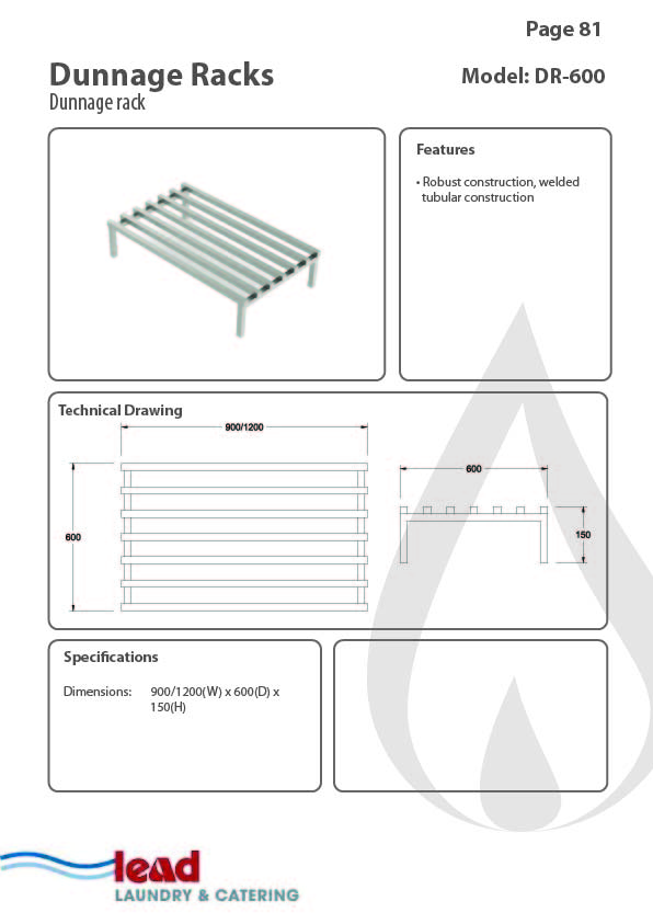 Dungeness Rack LEAD Catering Equipment | Local Fabricated Stainless Steel Products